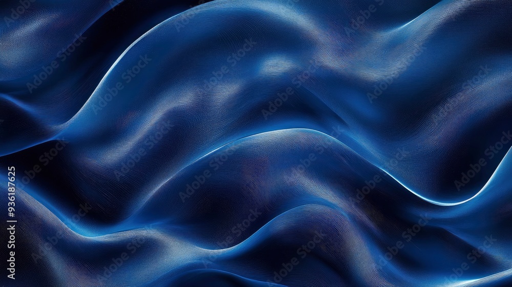 Obraz premium abstract blue waves background