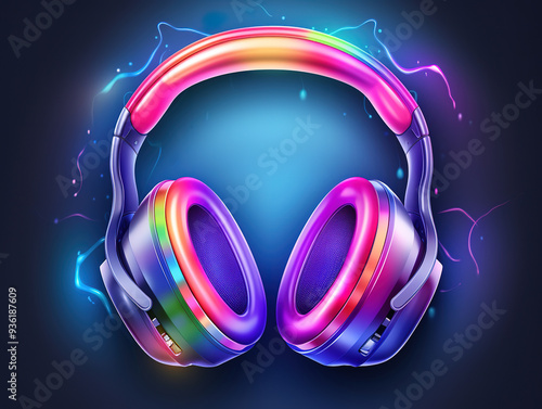 Fantastic Heart with headphones photo