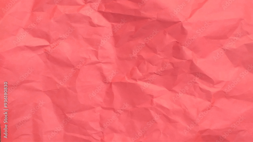 Pink clean crumpled paper background. Horizontal crumpled empty paper template for posters and banners. Vector illustration Pink clean crumpled paper background. Horizontal crumpled empty paper template for posters and banners. Vector illustration