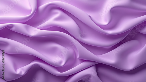 soft purple chiffon with curve and wave. beauty concept; flat lay design