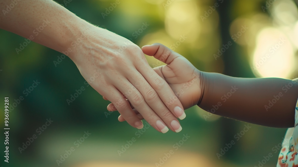 A moment of connection between an adult and a child in a sunlit outdoor setting, showcasing the beauty of shared experiences and tender gestures during a warm afternoon A moment of connection between an adult and a child in a sunlit outdoor setting, showcasing the beauty of shared experiences and tender gestures during a warm afternoon