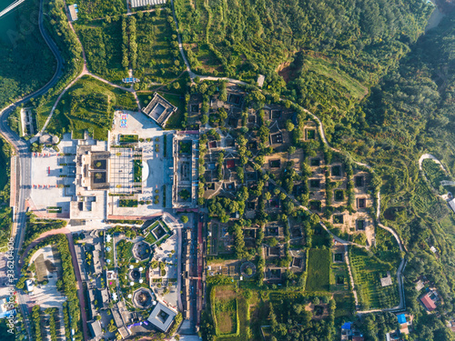 view of shanzhou silo-cave in sanmenxia,henan photo