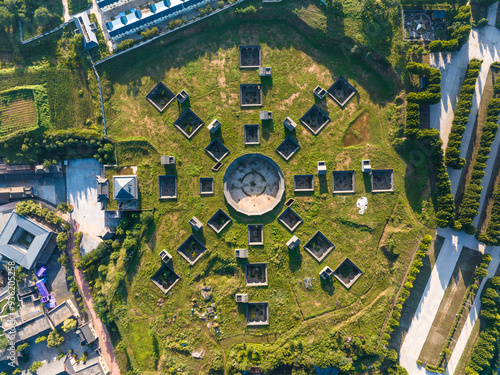 view of shanzhou silo-cave in sanmenxia,henan photo