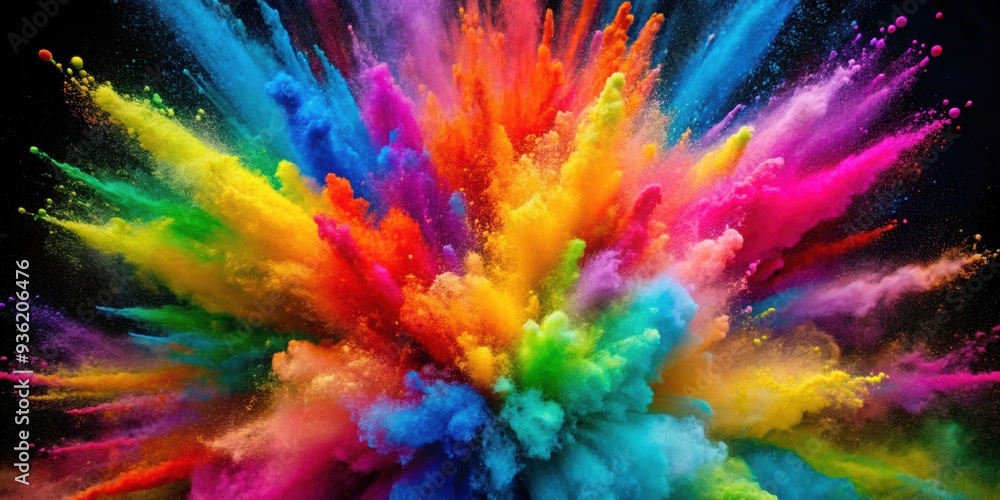 Vibrant explosion of colorful paint powder in background, colorful, vibrant, explosion, paint powder,background, abstract, art Vibrant explosion of colorful paint powder in background, colorful, vibrant, explosion, paint powder,background, abstract, art