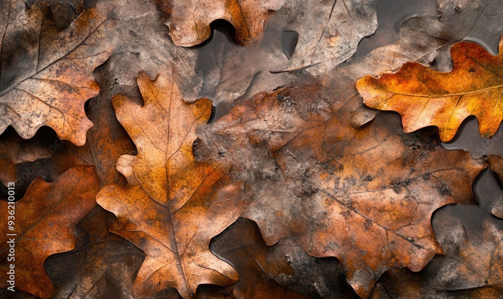 Fallen autumn leave closeup, autumn nature background Fallen autumn leave closeup, autumn nature background