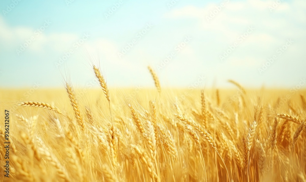Golden wheat field, endless rows, setting sun Golden wheat field, endless rows, setting sun