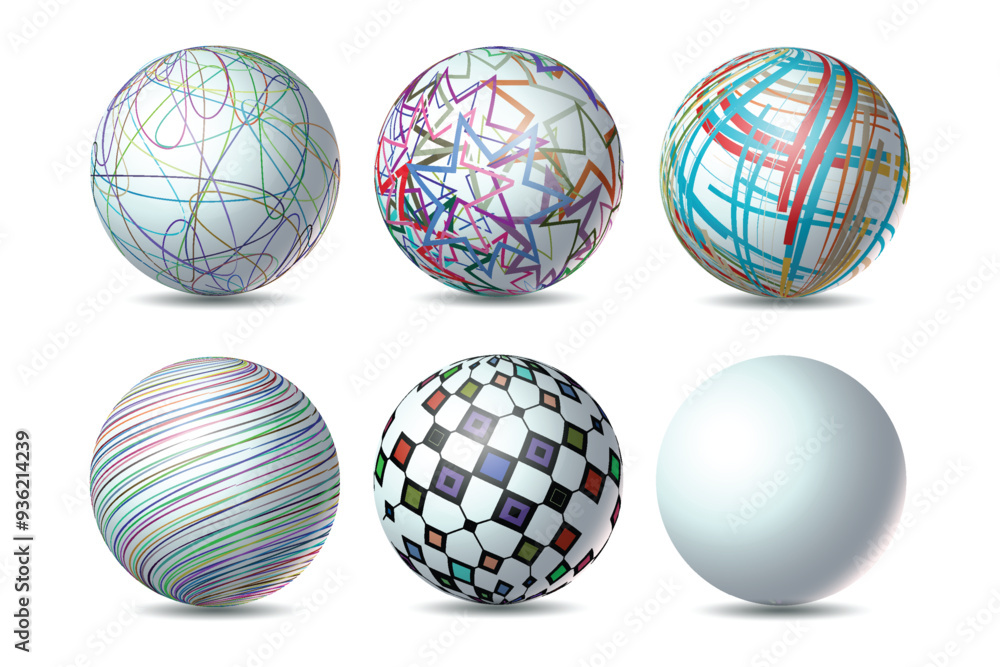 Abstract 3D Sphere Of Vector Design Abstract 3D Sphere Of Vector Design