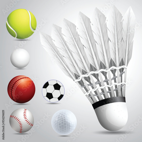 Sport Balls Collection Flat Vector Design