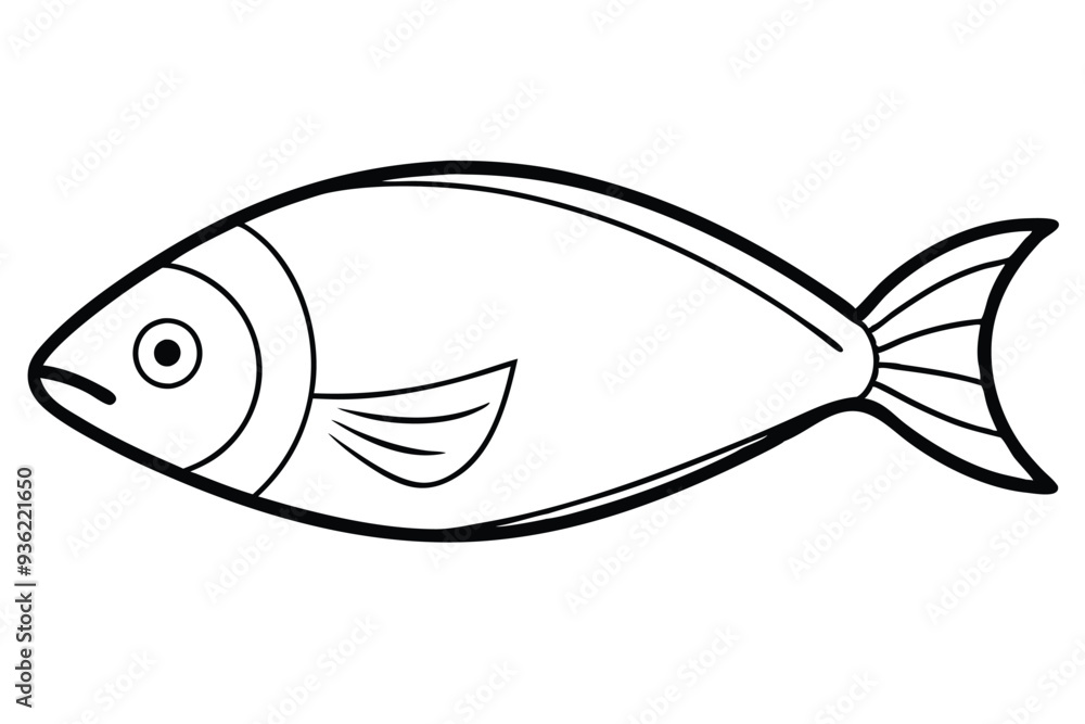 A Fish line art vector illustration A Fish line art vector illustration