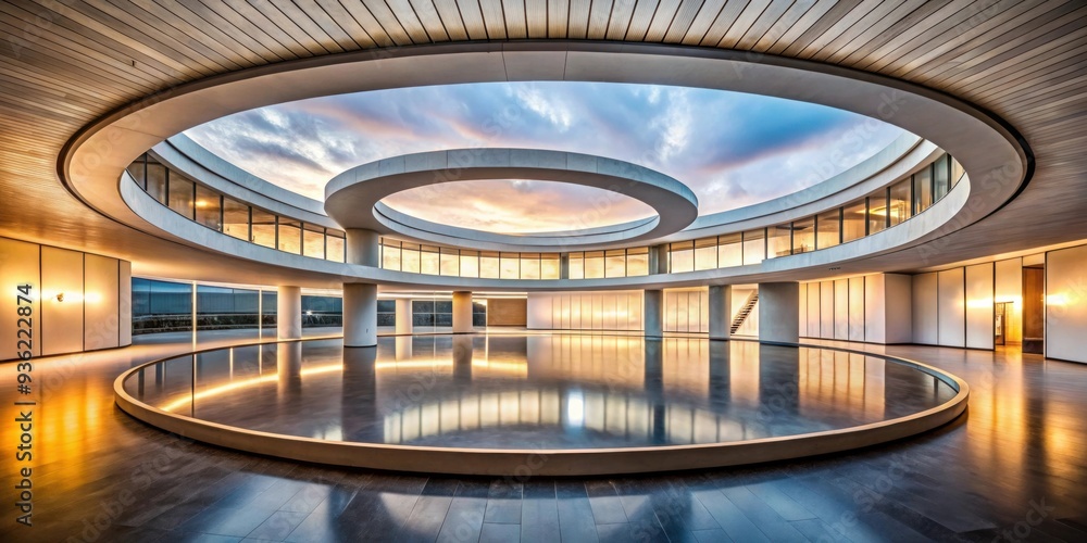 Circular shaped art museum with unique architecture design, rendering, museum, art, circular, architecture Circular shaped art museum with unique architecture design, rendering, museum, art, circular, architecture