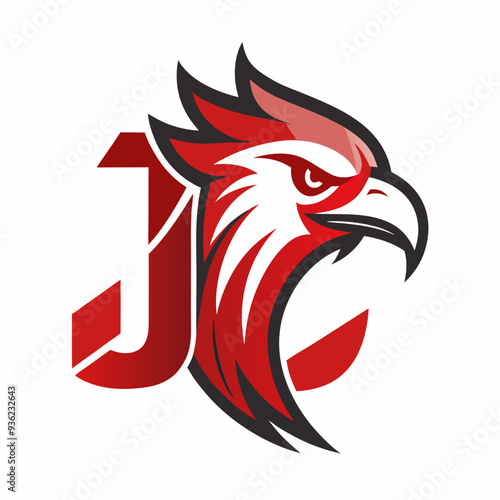 Wallpaper Mural rooster vector illustration Torontodigital.ca