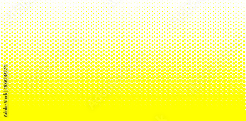 Halftone dots pattern texture background. Abstract vector background. Yellow dotted pattern on transparent background. illustration