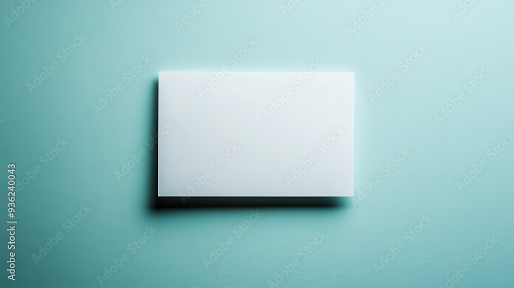 A white square with a shadow on it A white square with a shadow on it