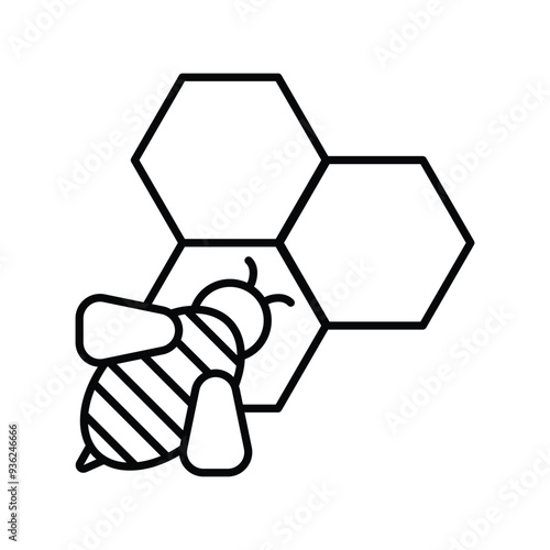 honey leneal icon vector stock illustration