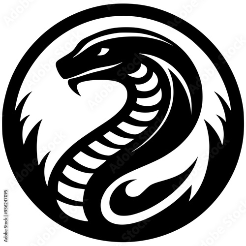 Silhouette of king cobra
