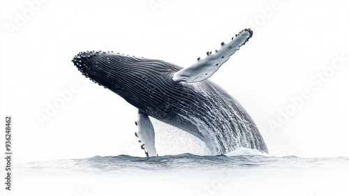 stark white background,