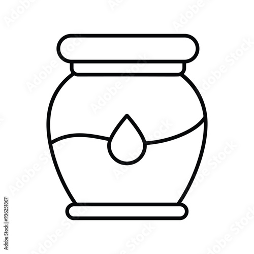 honey leneal icon vector stock illustration