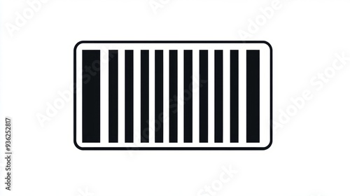 Barcode icon. Barcode vector icon. Simple fake bar code. Bar code for web design. Barcode produc