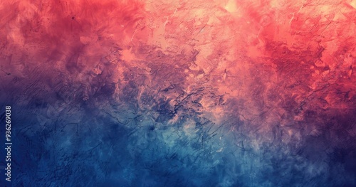 A vibrant abstract background blending shades of red, pink, and blue, creating a textured and visually appealing design.