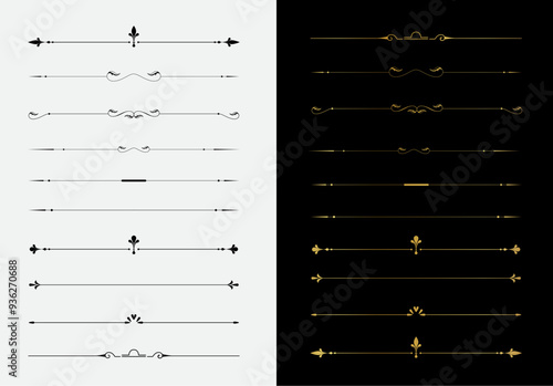 vector illustration big set of dividers 