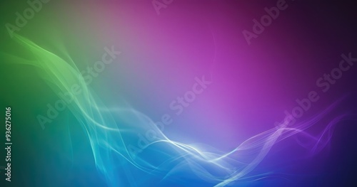 A vibrant abstract background featuring flowing colors of green, blue, and purple, ideal for digital art and design projects.