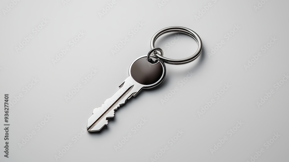 A close-up image of a single metal key on a circular keyring, symbolizing security and access. A close-up image of a single metal key on a circular keyring, symbolizing security and access.