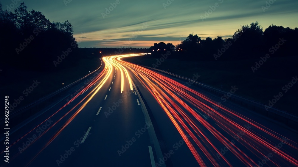 Road speed motion light effect background Road speed motion light effect background
