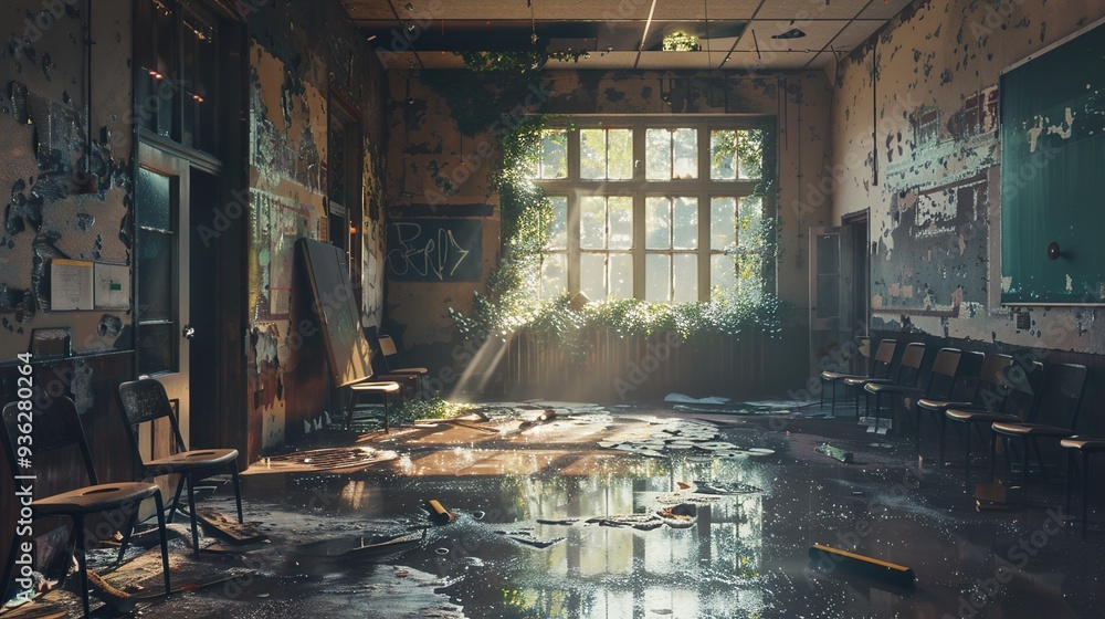 Abandoned Classroom: A Glimpse into the Past Abandoned Classroom: A Glimpse into the Past