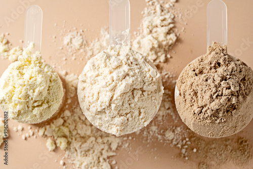 Photos Protein powder in scoops