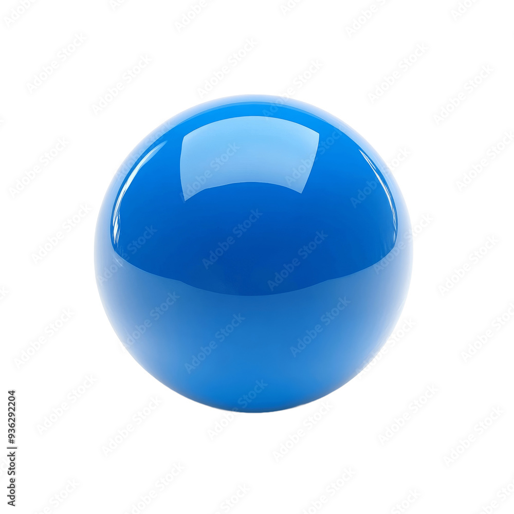 Blue ball isolated on transparent background Blue ball isolated on transparent background
