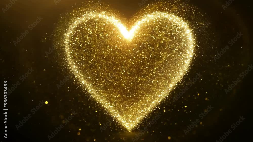 lowing Particle Hearts Background Loop Continuous Glitter Heart Animation lowing Particle Hearts Background Loop Continuous Glitter Heart Animation