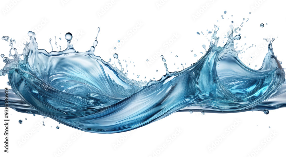 Obraz premium water splash isolated on white background 