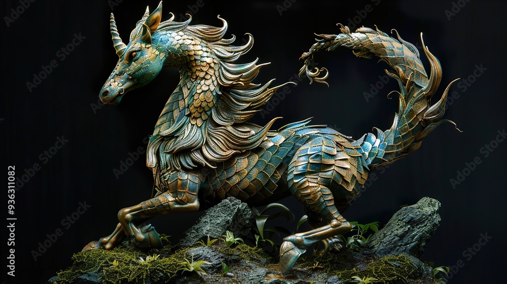 Mythical Dragon Sculpture: A Masterpiece of Fantasy Art Mythical Dragon Sculpture: A Masterpiece of Fantasy Art