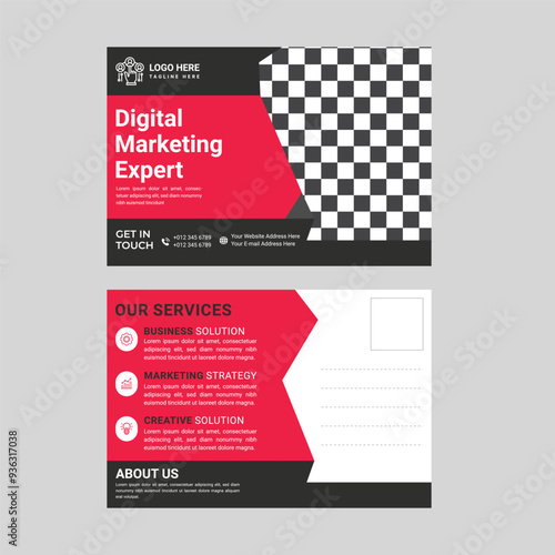 Print Modern marketing postcard design featuring clean layouts and vibrant colors. Perfect for promoting businesses, products, and events. Ideal for digital and print use, ensuring a professional and 