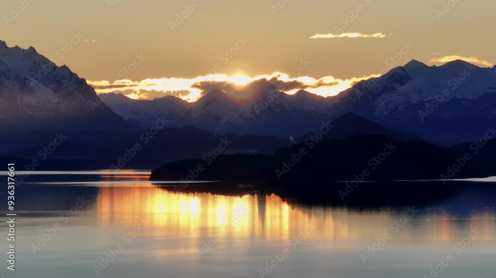 Colorful Sunset At Bariloche In Rio Negro Argentina. Scenic Bay Water. Seascape Sunset. Bariloche Argentina. Stunning Mountains. Colorful Sunset At Bariloche In Rio Negro Argentina. Colorful Sunset At Bariloche In Rio Negro Argentina. Scenic Bay Water. Seascape Sunset. Bariloche Argentina. Stunning Mountains. Colorful Sunset At Bariloche In Rio Negro Argentina.
