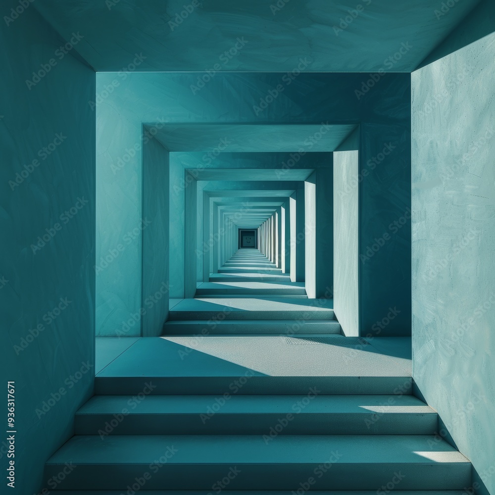 Obraz premium photo illustrating a series of abstract geometric shapes in various sizes arrangements