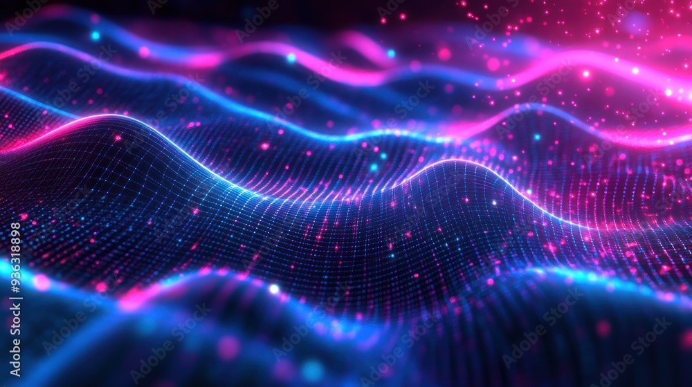 Abstract Neon Waves Abstract Neon Waves