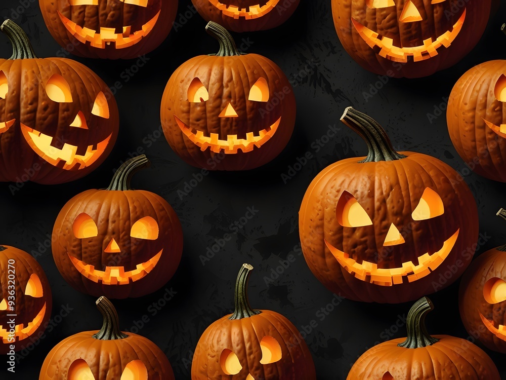 Jack-o'-lantern Pattern. Jack-o'-lantern Pattern.