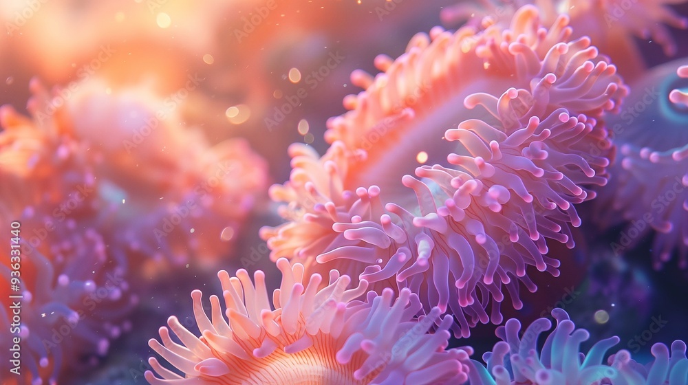 Sea underwater inhabitant sea actinia. Sea underwater inhabitant sea actinia.