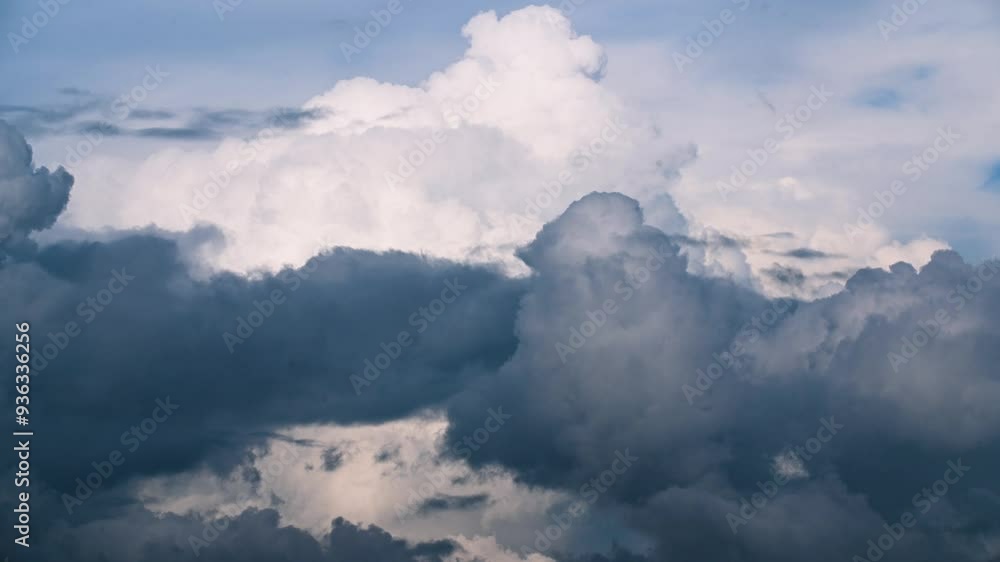 The clouds appear to be gently floating on a canvas of blue. A breathtaking view of a cloud-filled sky. New Taipei, Taiwan. The clouds appear to be gently floating on a canvas of blue. A breathtaking view of a cloud-filled sky. New Taipei, Taiwan.