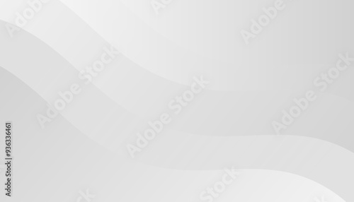 Abstract white and gray wave background. Vector illustration