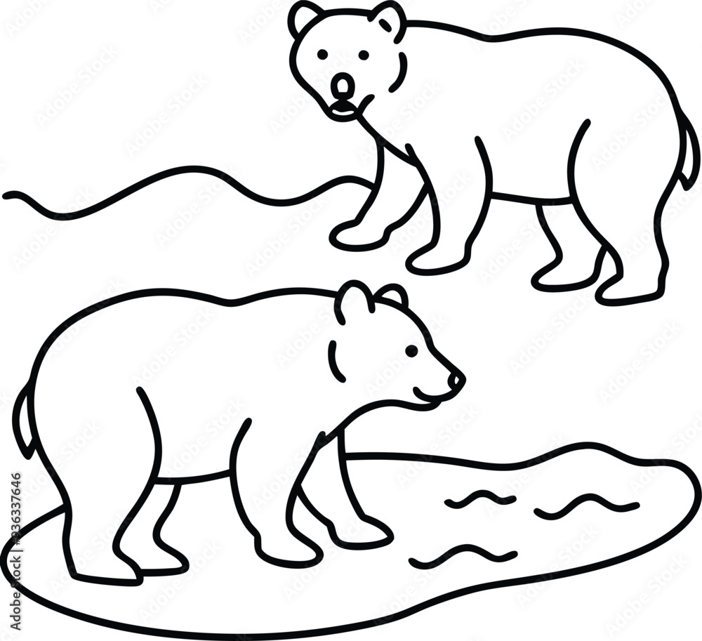 Bear line art coloring book to inspire kids fun
Bear line art coloring book to inspire kids fun