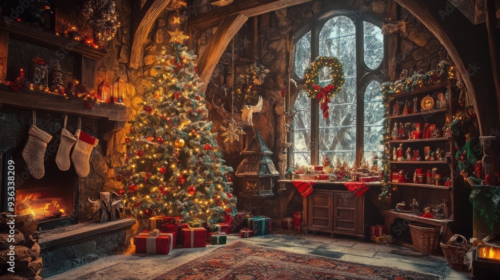 Obraz premium Christmas Greenhouse 