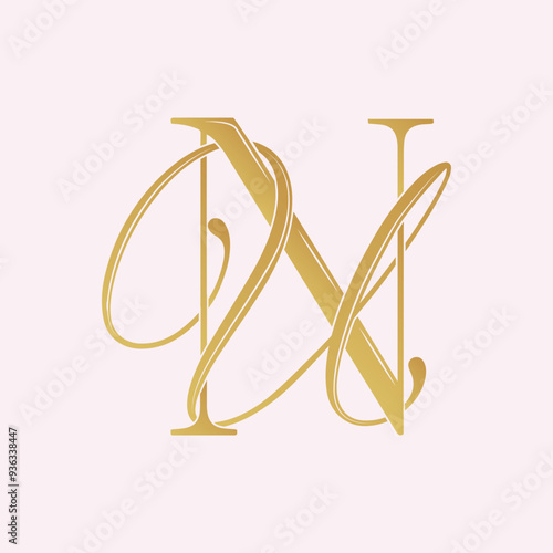 UN, NU,  logo UN, Letter UN, monogram UN , vector, logo, Wedding Monogram Initials, Wedding Logo,Wedding Monogram,Logo Design