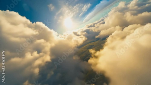  Hyperspeed Journey Through Celestial Clouds