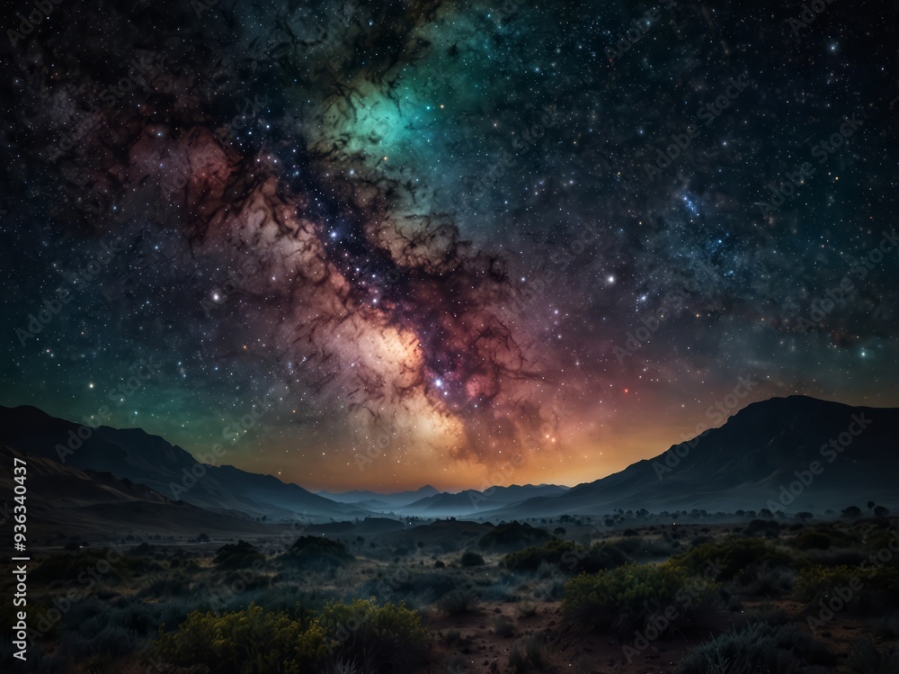 Breathtaking landscape wallpaper featuring a stunning view of deep space with twinkling stars, nebulas, and galaxies in vivid color. Breathtaking landscape wallpaper featuring a stunning view of deep space with twinkling stars, nebulas, and galaxies in vivid color.