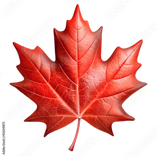 red Canadian maple leaf PNG on transparent background, Canadian symbol