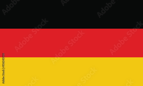 Germany flag, official colors and proportion correctly. National Germany flag. Vector illustration. EPS10.