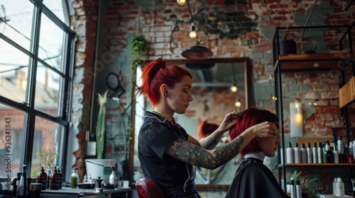 The Hairdresser with Tattoos photo