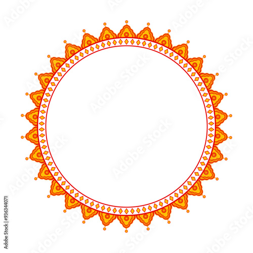Durga Puja Border, Arch, Frame, Background Advertisement Design for Durga Puja Offer, Sale, Discount, Tags Design